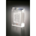 Lucite Embedment Beveled Rectangle Award